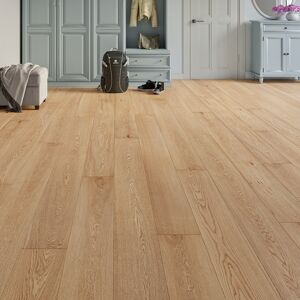OFF 9% Luxury Flooring Natural Engineered Oak Smooth & Lacquered Flooring - 14mm ... Luxury Flooring
