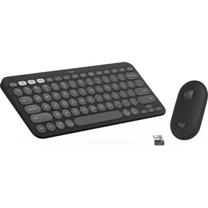 OFF 13% Logitech Pebble 2 Combo Wireless Keyboard & Mouse Set - Graphite, New Gadcet