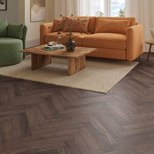 OFF 7% Luxury Flooring Dark Herringbone 2mm Wood Effect Glue Down LVT ... Luxury Flooring