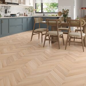 OFF 9% Luxury Flooring Chevron Light Smooth & Unfinished Flooring - 14mm x 510... Luxury Flooring